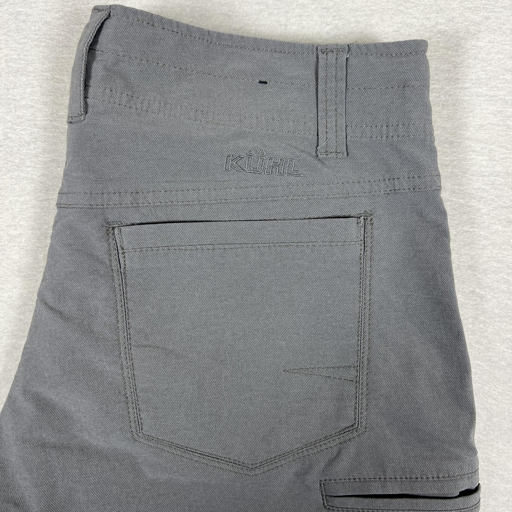 Kuhl Shorts Mens 32 Gray Performance Stretch Outdoor Quick Dry Hiking Drawstring